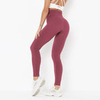 Women's Yoga Pants Push Up Workout Leggings Seamless Running Exercise Activewear Athletic Gym Tights High Waist Fitness Trousers
