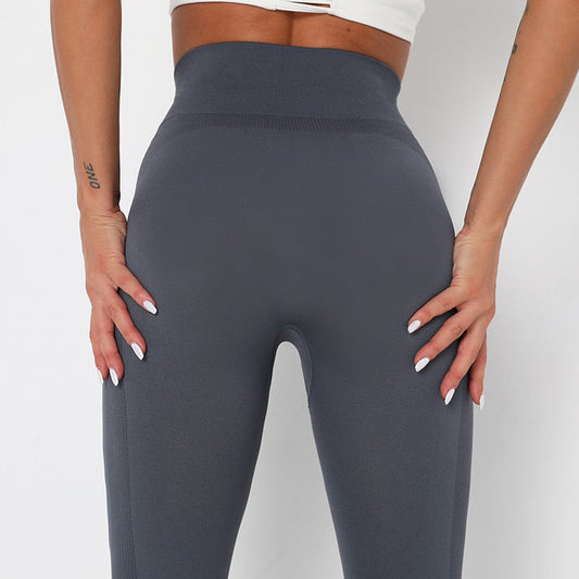 Women's Yoga Pants Push Up Workout Leggings Seamless Running Exercise Activewear Athletic Gym Tights High Waist Fitness Trousers