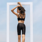 Solid Seamless Yoga Gym Suit Fashion Tank Beauty Back Top Slim Shorts Fitness Push Up Running Sports Running Gym Two Piece Set