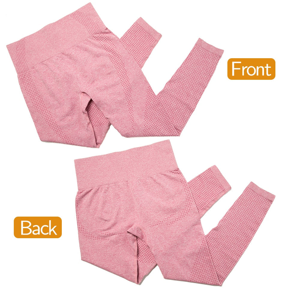 Gym Sport Outfits Yoga Clothing Set Women Long Sleeves Fitness Shirt Seamless Leggings Running Suit Workout Tracksuit Activewear