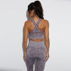 Yoga Sets Leggings Gym Sportswear Fitness Pants Sports Bra Running Suits Workout Outfits 2 Piece Tracksuits Exercise Activewear