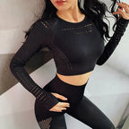 Seamless Women's Yoga Set - High Elasticity & Quick Dry
