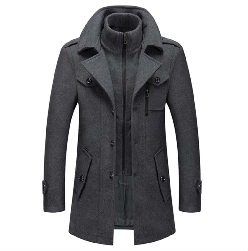 Chaqueta de lana de algodón resistente al frío para hombre