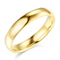 Wellingsale 14k Yellow Gold Solid 4mm Regular Fit Traditional Wedding Band Ring - Size 8.5