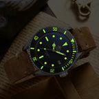 ADDIESDIVE Flieger taucheruhr Herren Automatische Uhr Edelstahlarmband H9