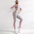 Yoga Set - Long Sleeve Seamless Breathable Activewear