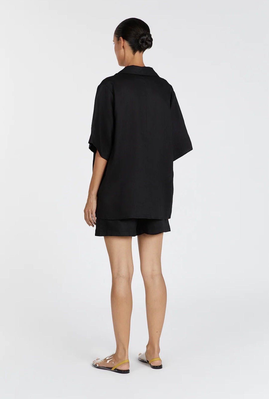 Black Linen Top | Linen Top | Shirt Top | Summer Top | 100% Organic Linen