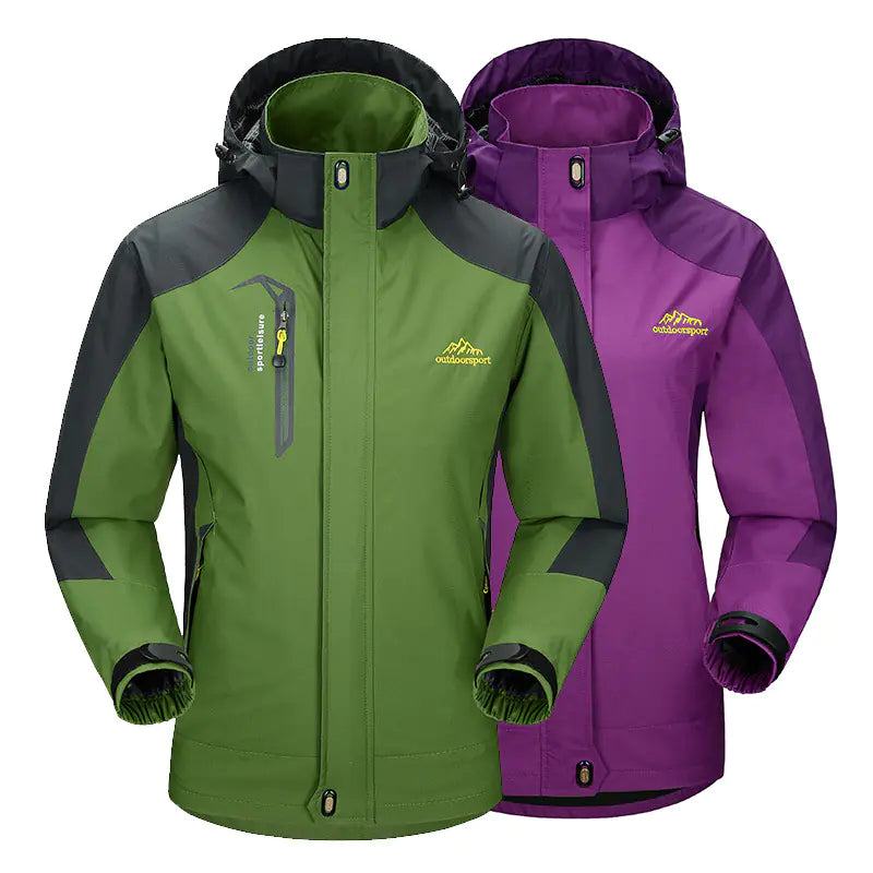 Plus Size Outdoor Men's and Women's Hooded Jackets