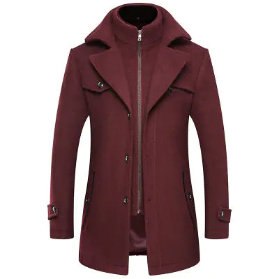 Men's Wool Overcoat (Double Layered)