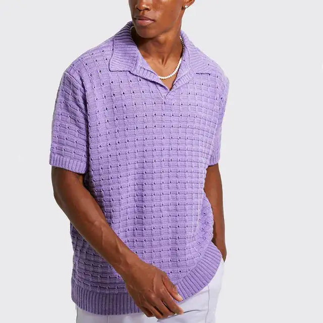 Men's Polo – Miami Vice Knitted Shirt