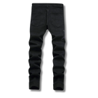 Schwarze Python-Jeans
