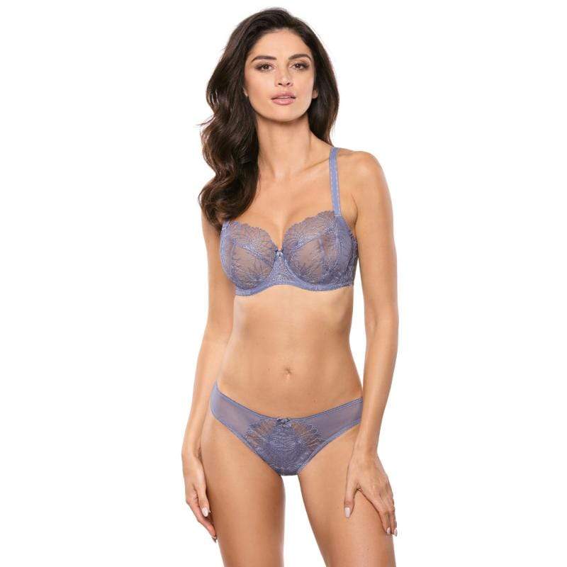 Sheer Embroidered Full Figure Bra Gorteks Aspen