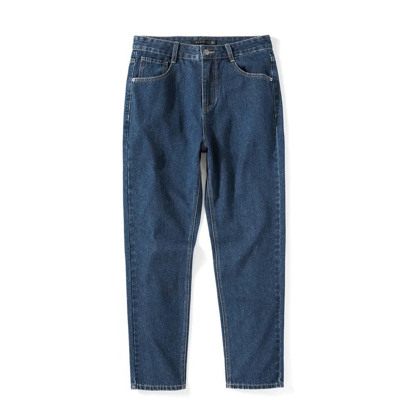 Men's Loose Cotton Denim Jeans: Spring & Autumn Streetwear