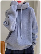 100 % australische Wolle Damen Kapuzenpullover Langarm Pullover Neuheiten Strickpullover Kaschmir Neu in Sweatshirts Mode