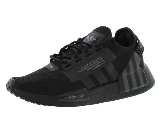 adidas NMD R1 V2 GS Boys Shoes Size 5.5 Color: Black/Grey-Black/Pitch Black