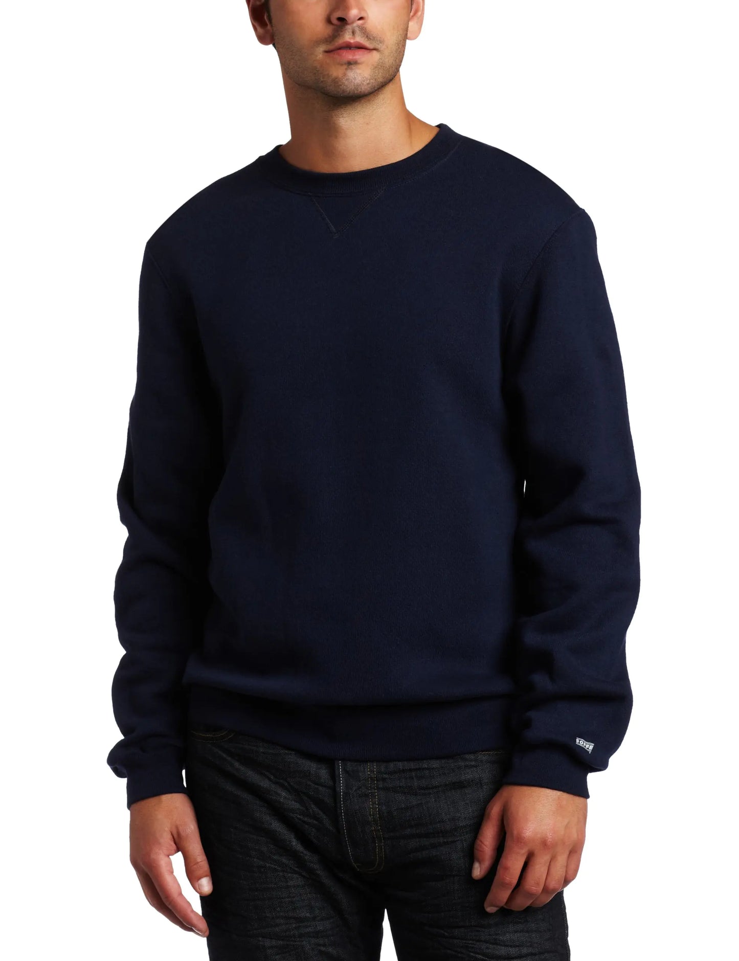 Soffe Mens Crew Neck Sweatshirt Navy X-Large