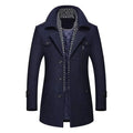 Wool Scarf Collar Heavy Coat