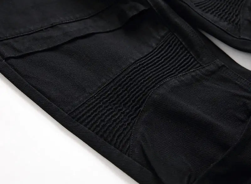 Vaqueros ajustados negros para hombre
