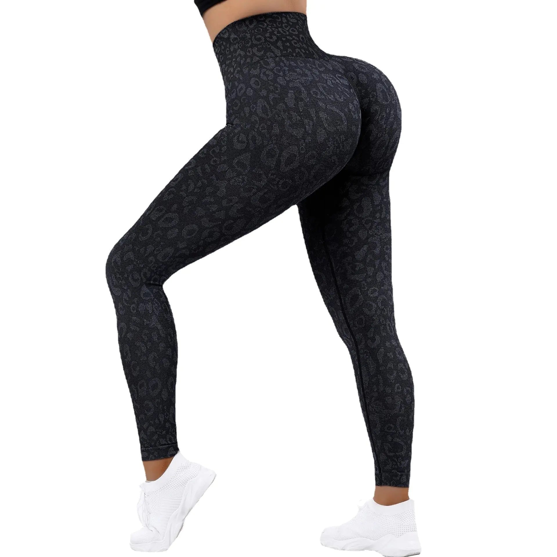 Leopard Print High Waist Yoga Fitness Pants