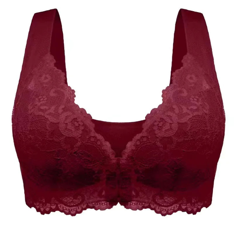 Women's Breathable Lace Non-Steel Ring Bra