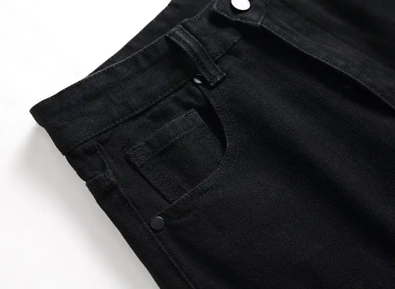 Vaqueros ajustados negros para hombre