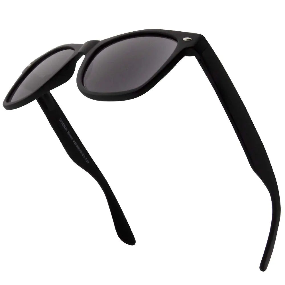VITENZI Sonnenbrille mit Lesebrille für Damen und Herren, klassische Lesebrille, getönte Sonnenbrille mit Vollsichtbrille – Rimini in Schwarz 2,50