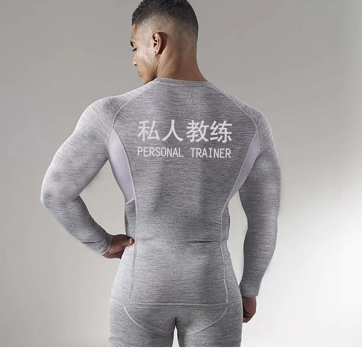Men's Long Sleeve Training Top, Custom Fit