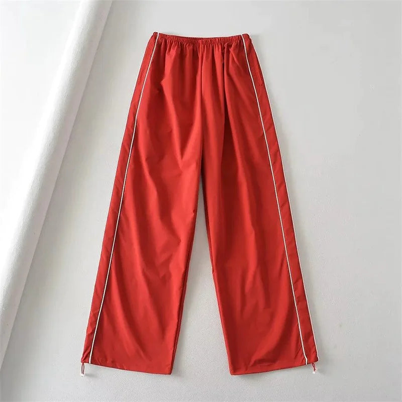 Women's Striped Quick-Dry Drawstring Pants