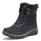 Skechers Womens Easy Going-FROSTLINE Ankle Boot Black/Black 6.5