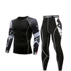 Men's Athletic Set - Long Sleeve Dry Fit T-Shirt