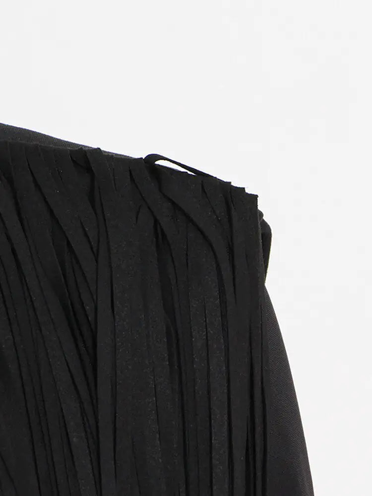 Black Tassel Blazer
